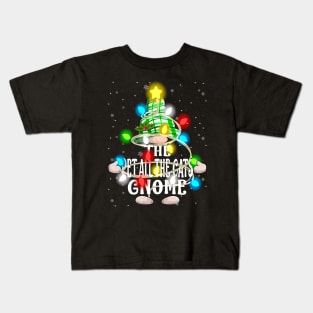 The Pet All The Cats Gnome Christmas Matching Fami Kids T-Shirt